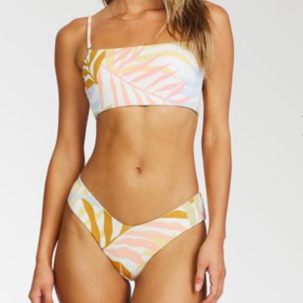Billabong New Tropic Jungle Sunny Tube Reversible Bikini Set in Various Sizes